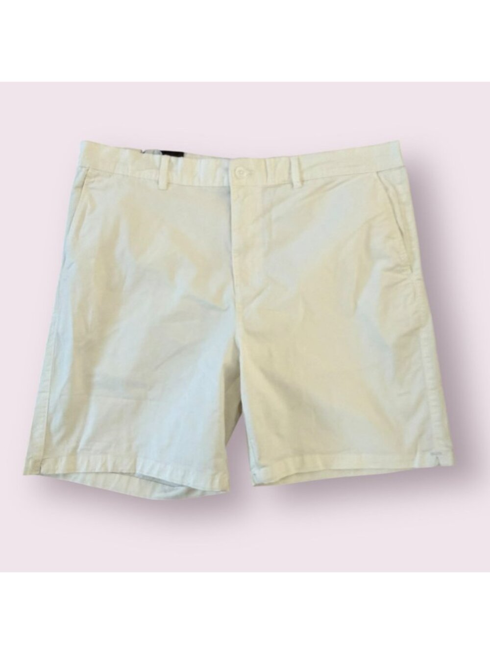 SAKS FIFTH AVENUE Men's White Stretch Chino Shorts Size 36 NEW NWT